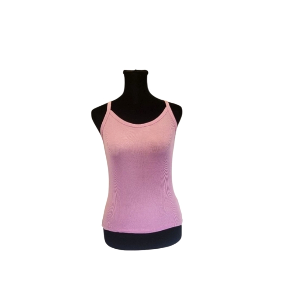 Sunday Best Pink Ribbed Camisole